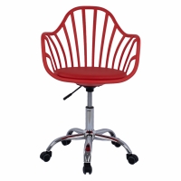 ΚΑΡΕΚΛΑ ΓΡΑΦΕΙΟΥ BECKY HM8457.04 ΣΕ ΚΟΚΚΙΝΟ ΧΡΩΜΑ 57Χ57Χ96 ΕΚ