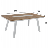 ΤΡΑΠΕΖΙ ΑΛΟΥΜΙΝΙΟΥ TABER ΜΕ POLYWOOD 200X100 ΛΕΥΚΟ HM5131.11 ΤΡΑΠΕΖΙ ΑΛΟΥΜΙΝΙΟΥ TABER ΜΕ POLYWOOD 200X100 ΛΕΥΚΟ HM5131.11