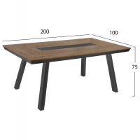 ΤΡΑΠΕΖΙ ΑΛΟΥΜΙΝΙΟΥ TABER ΜΕ POLYWOOD 200X100 ΓΚΡΙ HM5131.12 ΤΡΑΠΕΖΙ ΑΛΟΥΜΙΝΙΟΥ TABER ΜΕ POLYWOOD 200X100 ΓΚΡΙ HM5131.12