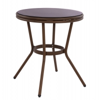 ΤΡΑΠΕΖΙ ΑΛΟΥΜΙΝΙΟΥ MOSES Φ70x76 εκ. BAMBOO LOOK HM5532.03 ΚΑΦΕ ΜΕ ΓΥΑΛΙ ΤΡΑΠΕΖΙ ΑΛΟΥΜΙΝΙΟΥ MOSES Φ70x76 εκ. BAMBOO LOOK HM5532.03 ΚΑΦΕ ΜΕ ΓΥΑΛΙ