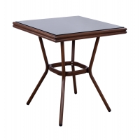ΤΡΑΠΕΖΙ ΑΛΟΥΜΙΝΙΟΥ HARLOW 70X70X76 BAMBOO LOOK HM5568.03 ΚΑΦΕ ΜΕ ΓΥΑΛΙ ΤΡΑΠΕΖΙ ΑΛΟΥΜΙΝΙΟΥ HARLOW 70X70X76 BAMBOO LOOK HM5568.03 ΚΑΦΕ ΜΕ ΓΥΑΛΙ