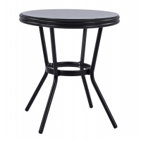 ΤΡΑΠΕΖΙ ΑΛΟΥΜΙΝΙΟΥ MOSES Φ70 BAMBOO LOOK HM5532.02 ΜΑΥΡΟ ΜΕ ΓΥΑΛΙ Φ70X76 εκ ΤΡΑΠΕΖΙ ΑΛΟΥΜΙΝΙΟΥ MOSES Φ70 BAMBOO LOOK HM5532.02 ΜΑΥΡΟ ΜΕ ΓΥΑΛΙ Φ70X76 εκ