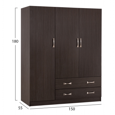 ΝΤΟΥΛΑΠΑ 3ΦΥΛΛΗ CARLY HM384.01 ΜΕ ΔΥΟ ΣΥΡΤΑΡΙΑ ZEBRANO 150X55Χ180Υεκ. ΝΤΟΥΛΑΠΑ 3ΦΥΛΛΗ CARLY HM384.01 ΜΕ ΔΥΟ ΣΥΡΤΑΡΙΑ ZEBRANO 150X55Χ180Υεκ.