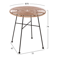 ΣΕΤ 3ΤΜΧ ALLEGRA WICKER ΜΕ ΤΡΑΠΕΖΙ Φ70Χ74Υ ΜΠΕΖ & ΜΑΥΡΟ ΧΡΩΜΑ HM10474 ΣΕΤ 3ΤΜΧ ALLEGRA WICKER ΜΕ ΤΡΑΠΕΖΙ Φ70Χ74Υ ΜΠΕΖ & ΜΑΥΡΟ ΧΡΩΜΑ HM10474