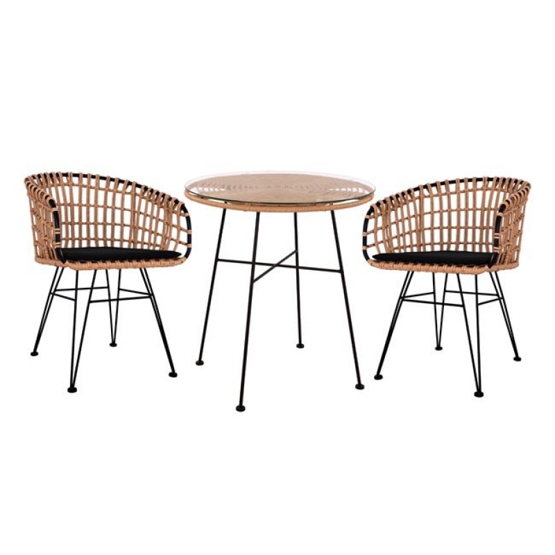 ΣΕΤ 3ΤΜΧ ALLEGRA WICKER ΜΕ ΤΡΑΠΕΖΙ Φ70Χ74Υ ΜΠΕΖ & ΜΑΥΡΟ ΧΡΩΜΑ HM10474 ΣΕΤ 3ΤΜΧ ALLEGRA WICKER ΜΕ ΤΡΑΠΕΖΙ Φ70Χ74Υ ΜΠΕΖ & ΜΑΥΡΟ ΧΡΩΜΑ HM10474