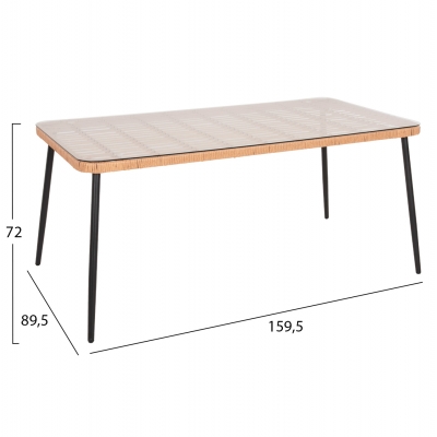 ΣΕΤ ΤΡΑΠΕΖΑΡΙΑΣ 7ΤΜΧ ALLEGRA HM10495 WICKER ΜΠΕΖ-ΜΕΤΑΛΛΟ ΜΑΥΡΟ ΣΕΤ ΤΡΑΠΕΖΑΡΙΑΣ 7ΤΜΧ ALLEGRA HM10495 WICKER ΜΠΕΖ-ΜΕΤΑΛΛΟ ΜΑΥΡΟ