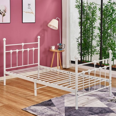 ΚΡΕΒΑΤΙ ΜΕΤΑΛΛΙΚΟ JACINDA 90x190 εκ. ΛΕΥΚΟ ΧΡΩΜΑ HM574.02 ΚΡΕΒΑΤΙ ΜΕΤΑΛΛΙΚΟ JACINDA 90x190 εκ. ΛΕΥΚΟ ΧΡΩΜΑ HM574.02