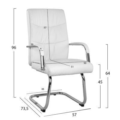 ΠΟΛΥΘΡΟΝΑ JACOB HM1045.12 ΛΕΥΚΟ PU ΜΕ ΒΑΣΗ ΧΡΩΜΙΟΥ 57Χ73,5Χ96 ΕΚ ΠΟΛΥΘΡΟΝΑ JACOB HM1045.12 ΛΕΥΚΟ PU ΜΕ ΒΑΣΗ ΧΡΩΜΙΟΥ 57Χ73,5Χ96 ΕΚ