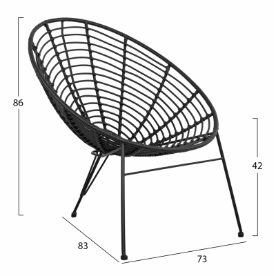 ΠΟΛΥΘΡΟΝΑ ΤΥΠΟΥ ΦΩΛΙΑ ΜΕΤΑΛΛΙΚΗ ALLEGRA HM5458.02 ΜΕ ΜΑΥΡΟ WICKER 73x83x86Υ εκ. ΠΟΛΥΘΡΟΝΑ ΤΥΠΟΥ ΦΩΛΙΑ ΜΕΤΑΛΛΙΚΗ ALLEGRA HM5458.02 ΜΕ ΜΑΥΡΟ WICKER 73x83x86Υ εκ.