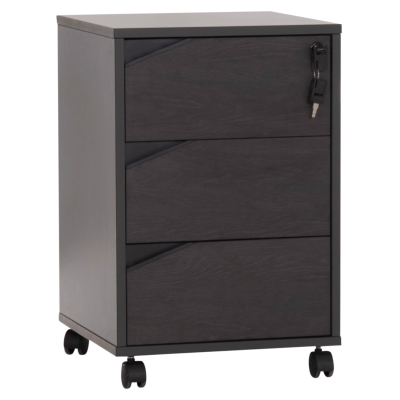 ΕΠΑΓΓΕΛΜΑΤΙΚΗ ΣΥΡΤΑΡΙΕΡΑ ΓΡΑΦΕΙΟΥ ΜΕ ΡΟΔΑΚΙΑ ROSEWOOD HM2108 40X42X60Y εκ.