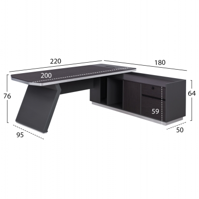 ΓΡΑΦΕΙΟ ΕΠΑΓΓΕΛΜΑΤΙΚΟ ΔΕΞΙΑ ΓΩΝΙΑ ROSEWOOD HM2084R 220X180X76Υ εκ. ΓΡΑΦΕΙΟ ΕΠΑΓΓΕΛΜΑΤΙΚΟ ΔΕΞΙΑ ΓΩΝΙΑ ROSEWOOD HM2084R 220X180X76Υ εκ.