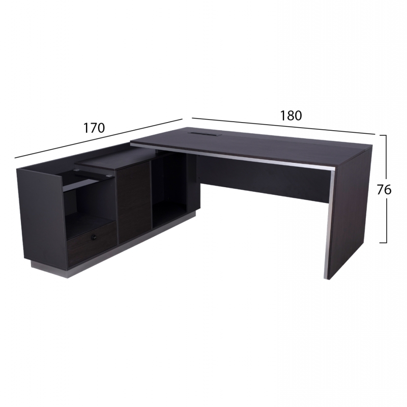ΓΡΑΦΕΙΟ ΕΠΑΓΓΕΛΜΑΤΙΚΟ ΑΡΙΣΤΕΡΗ ΓΩΝΙΑ ROSEWOOD HM2086L 180X170X76Υ εκ. ΓΡΑΦΕΙΟ ΕΠΑΓΓΕΛΜΑΤΙΚΟ ΑΡΙΣΤΕΡΗ ΓΩΝΙΑ ROSEWOOD HM2086L 180X170X76Υ εκ.