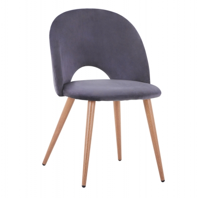 ΚΑΡΕΚΛΑ SADIE ΒΕΛΟΥΔΟ ΓΚΡΙ ΚΑΙ ΜΕΤΑΛΛΙΚΑ ΠΟΔΙΑ HM8544.01 52x49,5x77Υ εκ. ΚΑΡΕΚΛΑ SADIE ΒΕΛΟΥΔΟ ΓΚΡΙ ΚΑΙ ΜΕΤΑΛΛΙΚΑ ΠΟΔΙΑ HM8544.01 52x49,5x77Υ εκ.