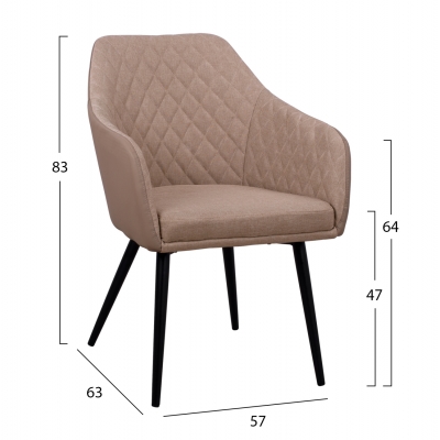 ΠΟΛΥΘΡΟΝΑΚΙ CHARLES HM8522.07 ΜΕ ΥΦΑΣΜΑ ΜΠΕΖ & PU ΜΠΕΖ 57x63x83Υ εκ. ΠΟΛΥΘΡΟΝΑΚΙ CHARLES HM8522.07 ΜΕ ΥΦΑΣΜΑ ΜΠΕΖ & PU ΜΠΕΖ 57x63x83Υ εκ.