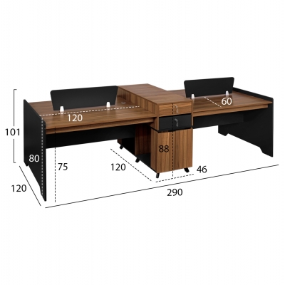 ΣΤΑΘΜΟΣ ΕΡΓΑΣΙΑΣ ΕΠΑΓΓΕΛΜΑΤΙΚΟΣ 4 ΑΤΟΜΩΝ HM2349 SUPREME 290X120X101Υ εκ. ΣΤΑΘΜΟΣ ΕΡΓΑΣΙΑΣ ΕΠΑΓΓΕΛΜΑΤΙΚΟΣ 4 ΑΤΟΜΩΝ HM2349 SUPREME 290X120X101Υ εκ.