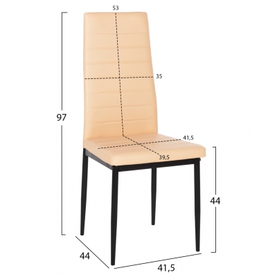 ΚΑΡΕΚΛΑ ΤΡΑΠΕΖΑΡΙΑΣ LADY HM0037.25 ΑΝΟΙΧΤΟ ΚΡΕΜ PU ΣΚΕΛΕΤΟΣ ΜΑΥΡΟΣ ΜΕΤΑΛ. (K/D) 42x44x95Υεκ ΚΑΡΕΚΛΑ ΤΡΑΠΕΖΑΡΙΑΣ LADY HM0037.25 ΑΝΟΙΧΤΟ ΚΡΕΜ PU ΣΚΕΛΕΤΟΣ ΜΑΥΡΟΣ ΜΕΤΑΛ. (K/D) 42x44x95Υεκ