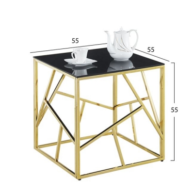 ΒΟΗΘΗΤΙΚΟ ΤΡΑΠΕΖΑΚΙ JANA ΜΕ ΜΑΥΡΟ ΓΥΑΛΙ ΚΑΙ ΕΠΙΧΡΥΣΗ ΒΑΣΗ 55X55Χ55Y EK.HM8619.01 ΒΟΗΘΗΤΙΚΟ ΤΡΑΠΕΖΑΚΙ JANA ΜΕ ΜΑΥΡΟ ΓΥΑΛΙ ΚΑΙ ΕΠΙΧΡΥΣΗ ΒΑΣΗ 55X55Χ55Y EK.HM8619.01