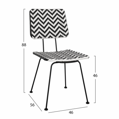 ΚΑΡΕΚΛΑ ΜΕΤΑΛΛΙΚΗ ALLEGRA HM5693 ΜΕ WICKER ΜΑΥΡΟ-ΛΕΥΚΟ 46x56x88Υ εκ. ΚΑΡΕΚΛΑ ΜΕΤΑΛΛΙΚΗ ALLEGRA HM5693 ΜΕ WICKER ΜΑΥΡΟ-ΛΕΥΚΟ 46x56x88Υ εκ.
