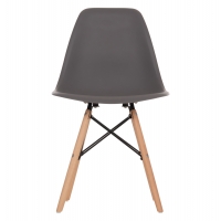 ΚΑΡΕΚΛΑ ΜΕ ΞΥΛΙΝΑ ΠΟΔΙΑ ΚΑΙ ΚΑΘΙΣΜΑ TWIST PP ΓΚΡΙ HM8460.10 46x50x82 εκ.