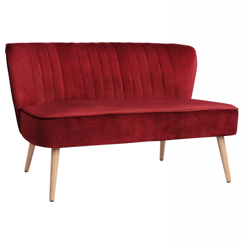 ΚΑΝΑΠΕΣ ANDY 2ΘΕΣΙΟΣ ΚΟΚΚΙΝΟ ΒΕΛΟΥΔΟ HM8401.06 128x70x77Υ εκ. ΚΑΝΑΠΕΣ ANDY 2ΘΕΣΙΟΣ ΚΟΚΚΙΝΟ ΒΕΛΟΥΔΟ HM8401.06 128x70x77Υ εκ.