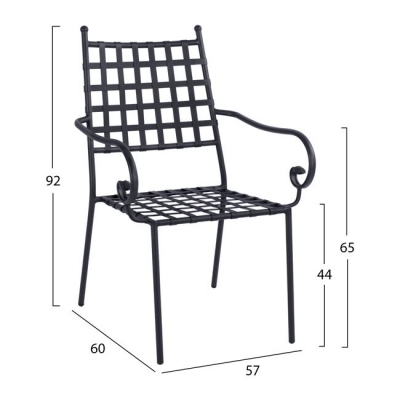 ΜΕΤΑΛΛΙΚΗ ΠΟΛΥΘΡΟΝΑ KENNEDY HM5171.11 ΣΕ ΜΑΥΡΗ ΑΠΟΧΡΩΣΗ 57x60x92 cm ΜΕΤΑΛΛΙΚΗ ΠΟΛΥΘΡΟΝΑ KENNEDY HM5171.11 ΣΕ ΜΑΥΡΗ ΑΠΟΧΡΩΣΗ 57x60x92 cm