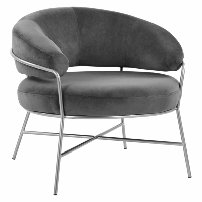 ΠΟΛΥΘΡΟΝΑ TRUDI HM8639.01 ΑΠΟ ΓΚΡΙ ΒΕΛΟΥΔΟ ΜΕ ΑΣΗΜΙ ΣΚΕΛΕΤΟ 83x75x76 εκ. ΠΟΛΥΘΡΟΝΑ TRUDI HM8639.01 ΑΠΟ ΓΚΡΙ ΒΕΛΟΥΔΟ ΜΕ ΑΣΗΜΙ ΣΚΕΛΕΤΟ 83x75x76 εκ.