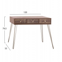 ΚΟΝΣΟΛΑ KAITLYN HM8653 ΚΑΡΥΔΙ ΜΕ ΧΡΥΣΟ 120x55x79,5Y εκ. ΚΟΝΣΟΛΑ KAITLYN HM8653 ΚΑΡΥΔΙ ΜΕ ΧΡΥΣΟ 120x55x79,5Y εκ.