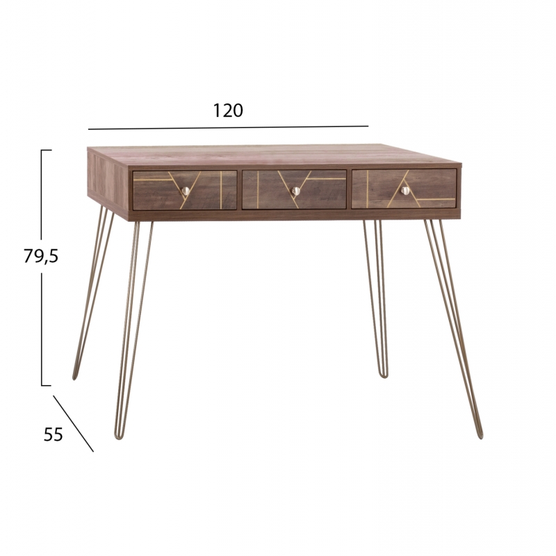 ΚΟΝΣΟΛΑ KAITLYN HM8653 ΚΑΡΥΔΙ ΜΕ ΧΡΥΣΟ 120x55x79,5Y εκ. ΚΟΝΣΟΛΑ KAITLYN HM8653 ΚΑΡΥΔΙ ΜΕ ΧΡΥΣΟ 120x55x79,5Y εκ.