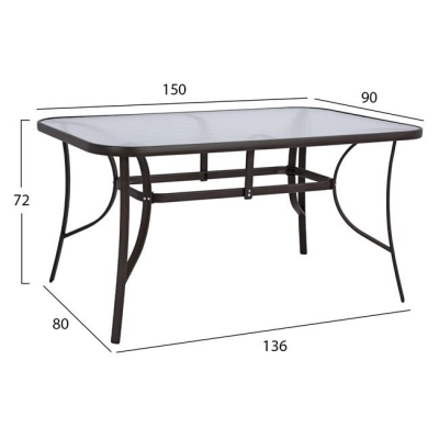 ΣΕΤ ΤΡΑΠΕΖΑΡΙΑΣ 7TMX ΤΡΑΠΕΖΙ 150Χ90Χ72Υεκ.ΚΑΙ 6 ΠΟΛΥΘΡΟΝΕΣ ΜΕΤΑΛΛΟ ΚΑΦΕ HM10561.02 ΣΕΤ ΤΡΑΠΕΖΑΡΙΑΣ 7TMX ΤΡΑΠΕΖΙ 150Χ90Χ72Υεκ.ΚΑΙ 6 ΠΟΛΥΘΡΟΝΕΣ ΜΕΤΑΛΛΟ ΚΑΦΕ HM10561.02