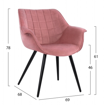 ΠΟΛΥΘΡΟΝΑΚΙ BENJAMIN ΑΠΟ ΒΕΛΟΥΔΟ ΣΑΠΙΟ ΜΗΛΟ ME ΜΕΤΑΛΛΙΚΑ ΠΟΔΙΑ HM8682.02 69x68x78 εκ. ΠΟΛΥΘΡΟΝΑΚΙ BENJAMIN ΑΠΟ ΒΕΛΟΥΔΟ ΣΑΠΙΟ ΜΗΛΟ ME ΜΕΤΑΛΛΙΚΑ ΠΟΔΙΑ HM8682.02 69x68x78 εκ.