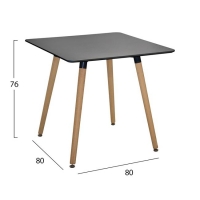 ΣΕΤ 5ΤΜΧ ΤΡΑΠΕΖΙ MINIMAL ΜΑΥΡΟ & VEGAS ΛΕΥΚΕΣ HM10601 80x80x74 cm. ΣΕΤ 5ΤΜΧ ΤΡΑΠΕΖΙ MINIMAL ΜΑΥΡΟ & VEGAS ΛΕΥΚΕΣ HM10601 80x80x74 cm.