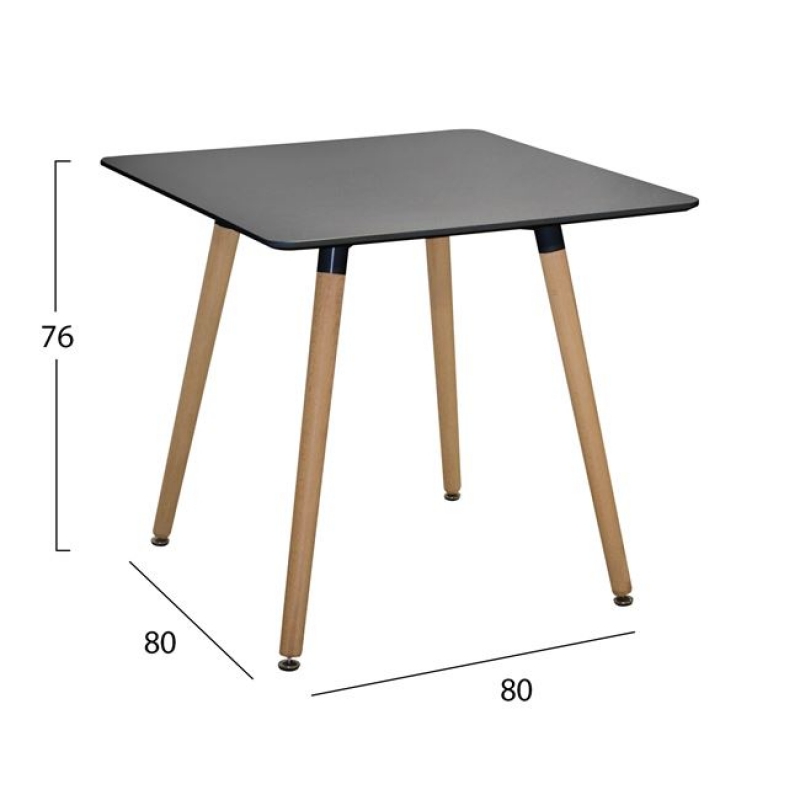 ΣΕΤ 5ΤΜΧ ΤΡΑΠΕΖΙ MINIMAL ΜΑΥΡΟ & VEGAS ΛΕΥΚΕΣ HM10601 80x80x74 cm. ΣΕΤ 5ΤΜΧ ΤΡΑΠΕΖΙ MINIMAL ΜΑΥΡΟ & VEGAS ΛΕΥΚΕΣ HM10601 80x80x74 cm.