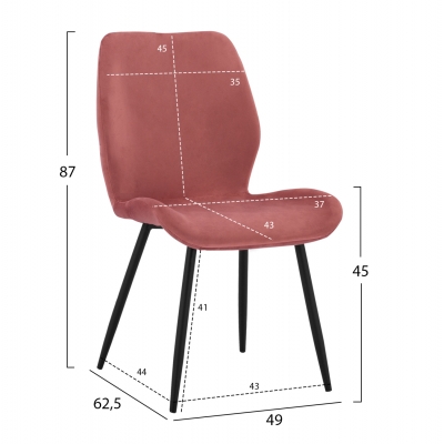 ΚΑΡΕΚΛΑ KLAY ΜΕ ΣΑΠΙΟ ΜΗΛΟ ΒΕΛΟΥΔΟ & ΜΑΥΡΟ ΜΕΤΑΛΛΙΚΟ ΣΚΕΛΕΤΟ HM8730.02 49X62,5X87 εκ ΚΑΡΕΚΛΑ KLAY ΜΕ ΣΑΠΙΟ ΜΗΛΟ ΒΕΛΟΥΔΟ & ΜΑΥΡΟ ΜΕΤΑΛΛΙΚΟ ΣΚΕΛΕΤΟ HM8730.02 49X62,5X87 εκ
