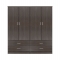 ΣΕΤ 2 ΤΜΧ ΝΤΟΥΛΑΠΑ 4ΦΥΛΛΗ ΜΕ 4 ΣΥΡΤΑΡΙΑ ZEBRANO 160X42X181 HM11349.01