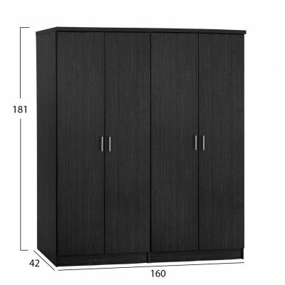 ΣΕΤ 2 ΤΜΧ ΝΤΟΥΛΑΠΑ 4ΦΥΛΛΗ ZEBRANO 160X42X181 HM11350.01 ΣΕΤ 2 ΤΜΧ ΝΤΟΥΛΑΠΑ 4ΦΥΛΛΗ ZEBRANO 160X42X181 HM11350.01