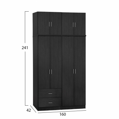 ΣΕΤ 4 ΤΜΧ ΝΤΟΥΠΑΛΑ 4ΦΥΛΛΗ ΜΕ ΠΑΤΑΡΙ ZEBRANO 160X42X241 HM11355.01