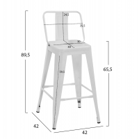 ΣΚΑΜΠΟ ΜΕΣΑΙΟΥ ΥΨΟΥΣ ΜΕΤΑΛΛΙΚΟ MELITA ΜΕ ΠΛΑΤΗ ΣΕ ΛΕΥΚΟ ΜΑΤ HM8574.31 42x42x89,5Υ εκ. ΣΚΑΜΠΟ ΜΕΣΑΙΟΥ ΥΨΟΥΣ ΜΕΤΑΛΛΙΚΟ MELITA ΜΕ ΠΛΑΤΗ ΣΕ ΛΕΥΚΟ ΜΑΤ HM8574.31 42x42x89,5Υ εκ.