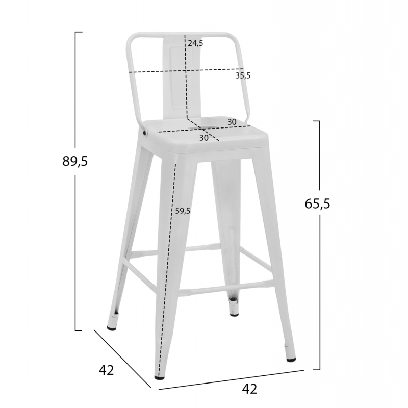 ΣΚΑΜΠΟ ΜΕΣΑΙΟΥ ΥΨΟΥΣ ΜΕΤΑΛΛΙΚΟ MELITA ΜΕ ΠΛΑΤΗ ΣΕ ΛΕΥΚΟ ΜΑΤ HM8574.31 42x42x89,5Υ εκ. ΣΚΑΜΠΟ ΜΕΣΑΙΟΥ ΥΨΟΥΣ ΜΕΤΑΛΛΙΚΟ MELITA ΜΕ ΠΛΑΤΗ ΣΕ ΛΕΥΚΟ ΜΑΤ HM8574.31 42x42x89,5Υ εκ.