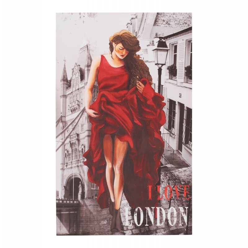 ΠΙΝΑΚΑΣ ΚΑΜΒΑΣ LONDON WOMAN HM7155.05 120X70X2.5 εκ. ΠΙΝΑΚΑΣ ΚΑΜΒΑΣ LONDON WOMAN HM7155.05 120X70X2.5 εκ.