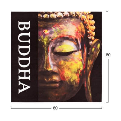 ΠΙΝΑΚΑΣ ΚΑΜΒΑΣ BUDDHA HM7156.01 80X80X2.5 εκ. ΠΙΝΑΚΑΣ ΚΑΜΒΑΣ BUDDHA HM7156.01 80X80X2.5 εκ.