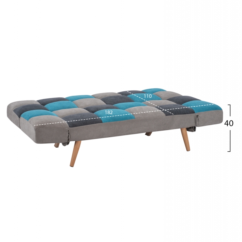 ΚΑΝΑΠΕΣ ΚΡΕΒΑΤΙ MULTICOLOR 3ΘΕΣΙΟΣ HM3167.11 182Χ80Χ88Υ εκ. ΚΑΝΑΠΕΣ ΚΡΕΒΑΤΙ MULTICOLOR 3ΘΕΣΙΟΣ HM3167.11 182Χ80Χ88Υ εκ.