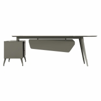 ΓΡΑΦΕΙΟ ΕΠΑΓΓΕΛΜΑΤΙΚΟ LUX SERIES 237X160X75Yεκ. ΔΕΞΙΑ ΓΩΝΙΑ ΣΤΑΧΤΙ ΜΟΚΑ HM2117R
