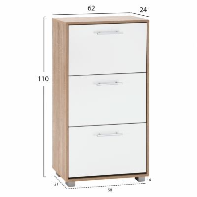 ΠΑΠΟΥΤΣΟΘΗΚΗ ΜΕΛΑΜΙΝΗΣ DAVINA 3ΘΕΣΕΩΝ HM2221.06 SONAMA-ΛΕΥΚΗ 62Χ24Χ110Υ εκ. ΠΑΠΟΥΤΣΟΘΗΚΗ ΜΕΛΑΜΙΝΗΣ DAVINA 3ΘΕΣΕΩΝ HM2221.06 SONAMA-ΛΕΥΚΗ 62Χ24Χ110Υ εκ.