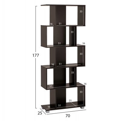 ΒΙΒΛΙΟΘΗΚΗ ΜΕΛΑΜΙΝΗΣ EZIR HM2385.01 ΒΕΓΓΕ 70x25x177Υ εκ. ΒΙΒΛΙΟΘΗΚΗ ΜΕΛΑΜΙΝΗΣ EZIR HM2385.01 ΒΕΓΓΕ 70x25x177Υ εκ.
