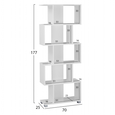 ΒΙΒΛΙΟΘΗΚΗ ΜΕΛΑΜΙΝΗΣ HM2385.04 ΛΕΥΚΗ 70x25x177 εκ. ΒΙΒΛΙΟΘΗΚΗ ΜΕΛΑΜΙΝΗΣ HM2385.04 ΛΕΥΚΗ 70x25x177 εκ.