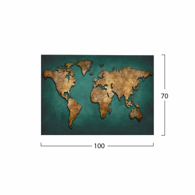 ΠΙΝΑΚΑΣ ΚΑΜΒΑΣ WORLD MAP HM7197.01 100X3X70 εκ. ΠΙΝΑΚΑΣ ΚΑΜΒΑΣ WORLD MAP HM7197.01 100X3X70 εκ.