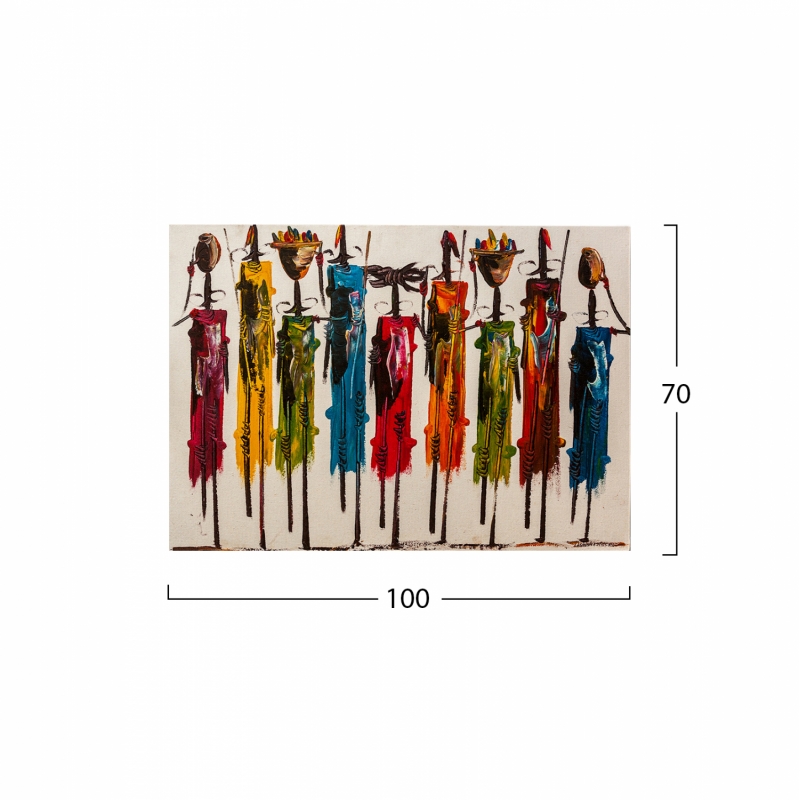 ΠΙΝΑΚΑΣ ΚΑΜΒΑΣ COLORFUL AFRICAN ART HM7197.02 100X3X70 εκ. ΠΙΝΑΚΑΣ ΚΑΜΒΑΣ COLORFUL AFRICAN ART HM7197.02 100X3X70 εκ.