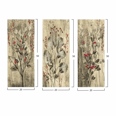 ΠΙΝΑΚΑΣ ΤΡΙΠΤΥΧΟ MDF RED FLOWERS AND BERRIES HM7204.01 60x50x0,3 εκ. ΠΙΝΑΚΑΣ ΤΡΙΠΤΥΧΟ MDF RED FLOWERS AND BERRIES HM7204.01 60x50x0,3 εκ.