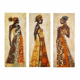 ΠΙΝΑΚΑΣ ΤΡΙΠΤΥΧΟ MDF AFRICAN STYLE WOMEN HM7204.03 60X0,3X50 εκ.