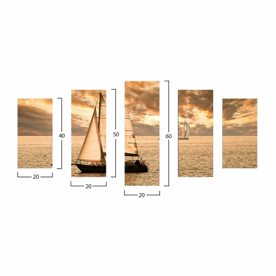 ΠΙΝΑΚΑΣ ΠΕΝΤΑΠΤΥΧΟ MDF SUNSET SAILING HM7206.01 100X0,3X60 εκ. ΠΙΝΑΚΑΣ ΠΕΝΤΑΠΤΥΧΟ MDF SUNSET SAILING HM7206.01 100X0,3X60 εκ.